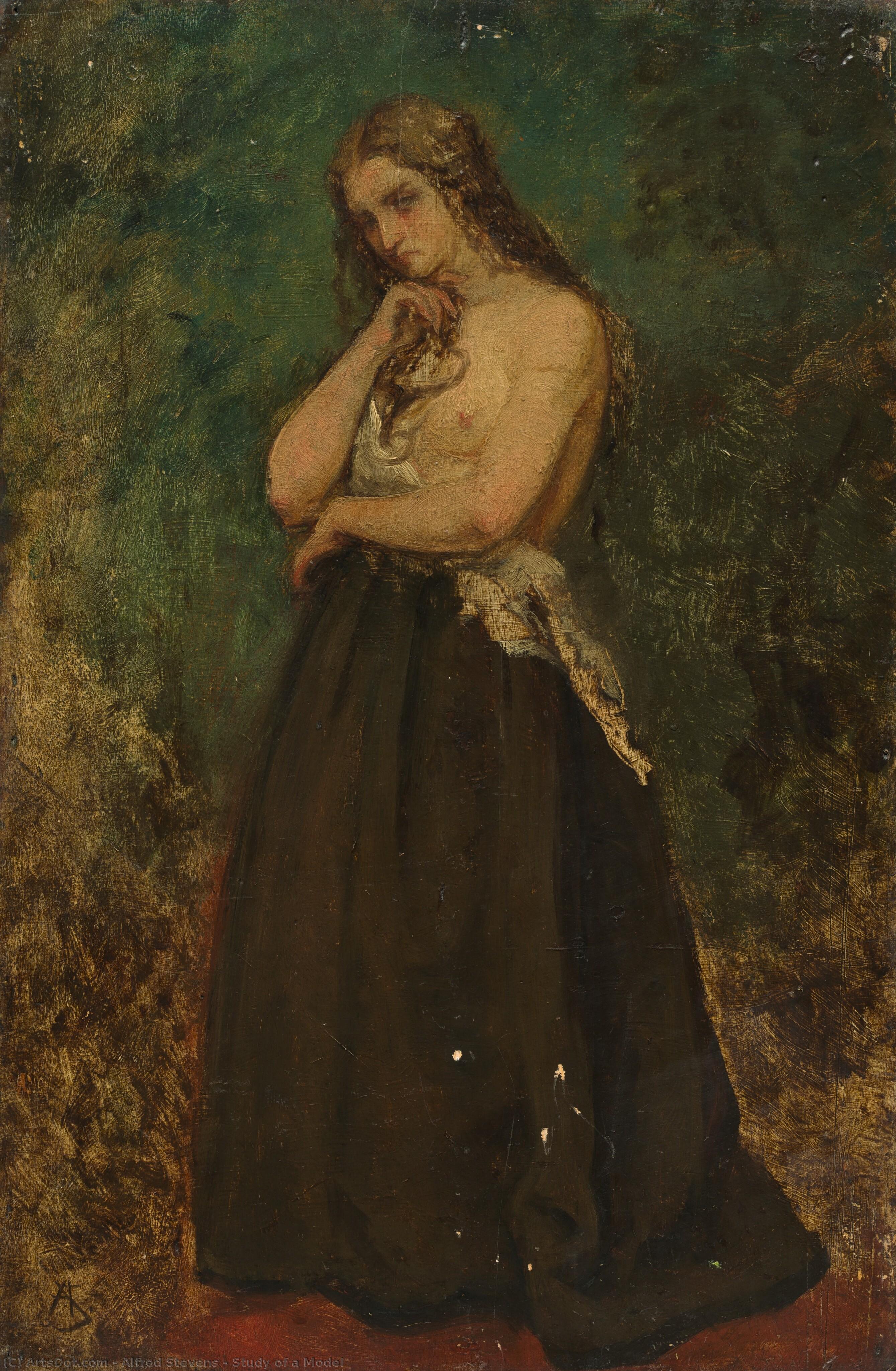 Study Of A Model — Alfred Stevens