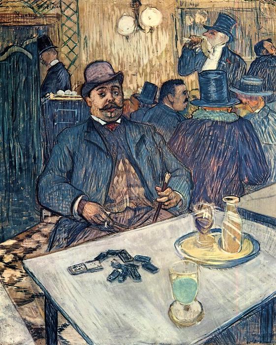 Monsieur Boleau In A Cafe — Comte Henri Marie Raymond De Toulouse-lautrec-monfa