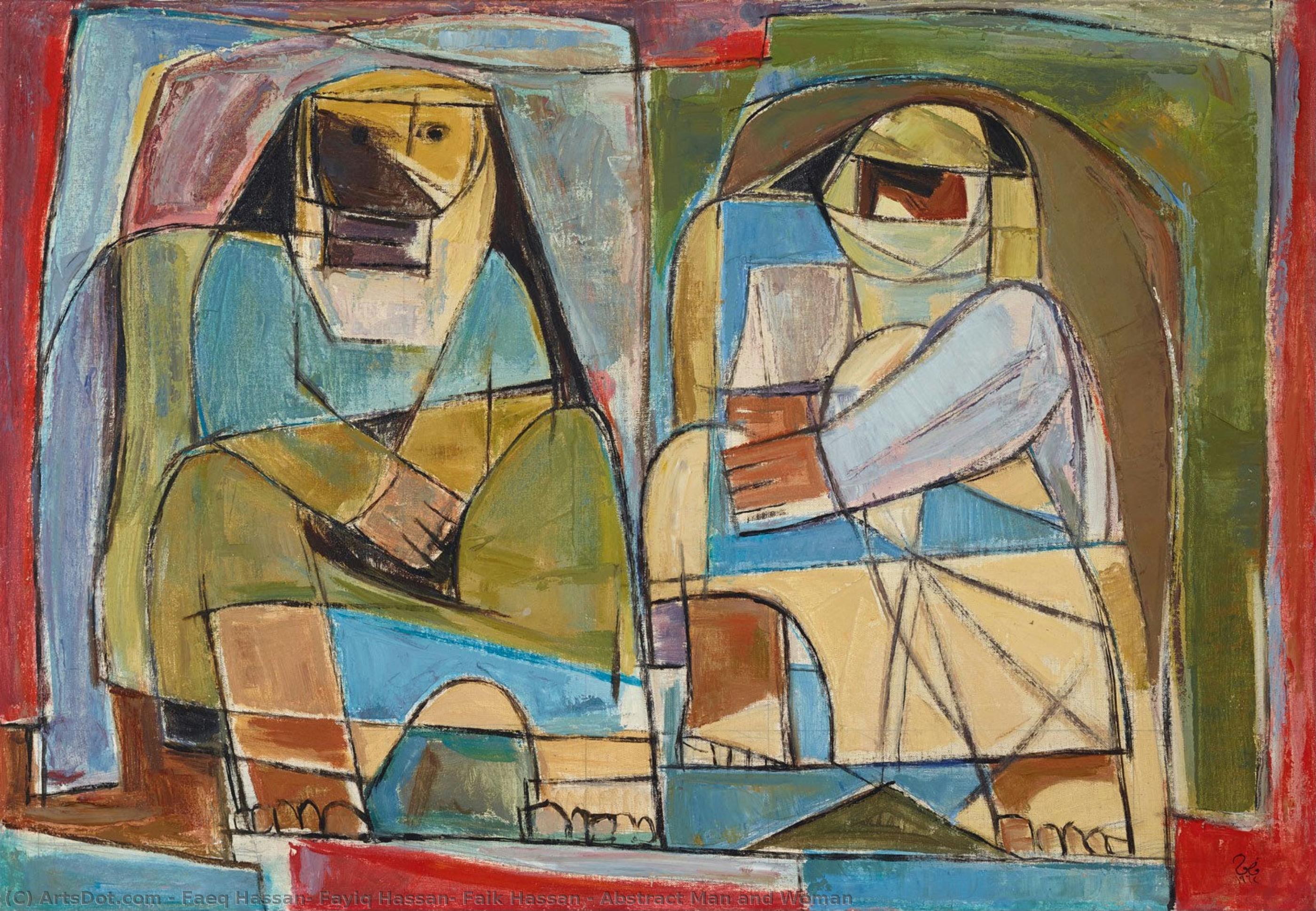 Abstract Man And Woman — Faeq Hassan, Fayiq Hassan, Faik Hassan