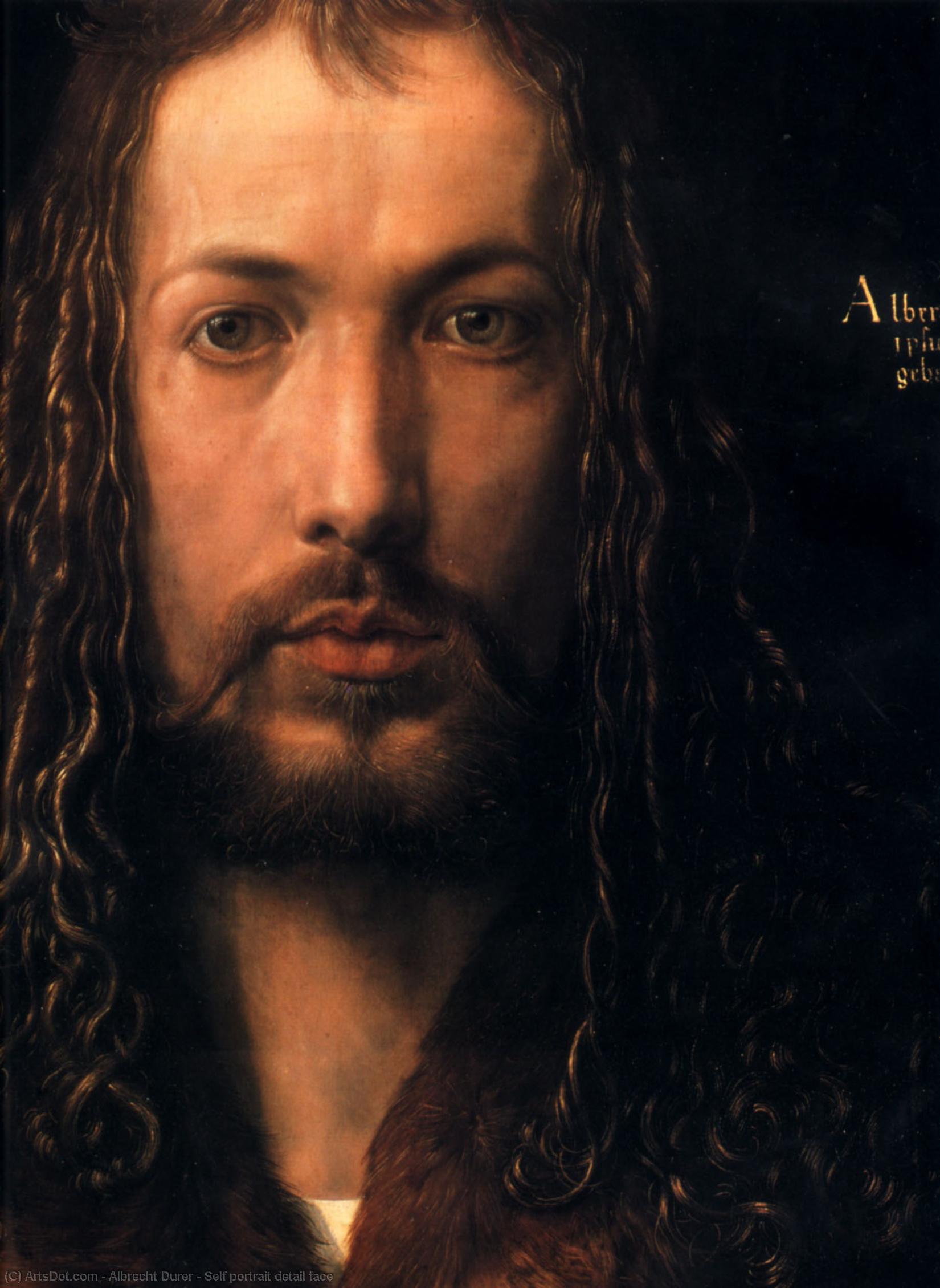 Selbstporträt – Detail Gesicht — Albrecht Dürer