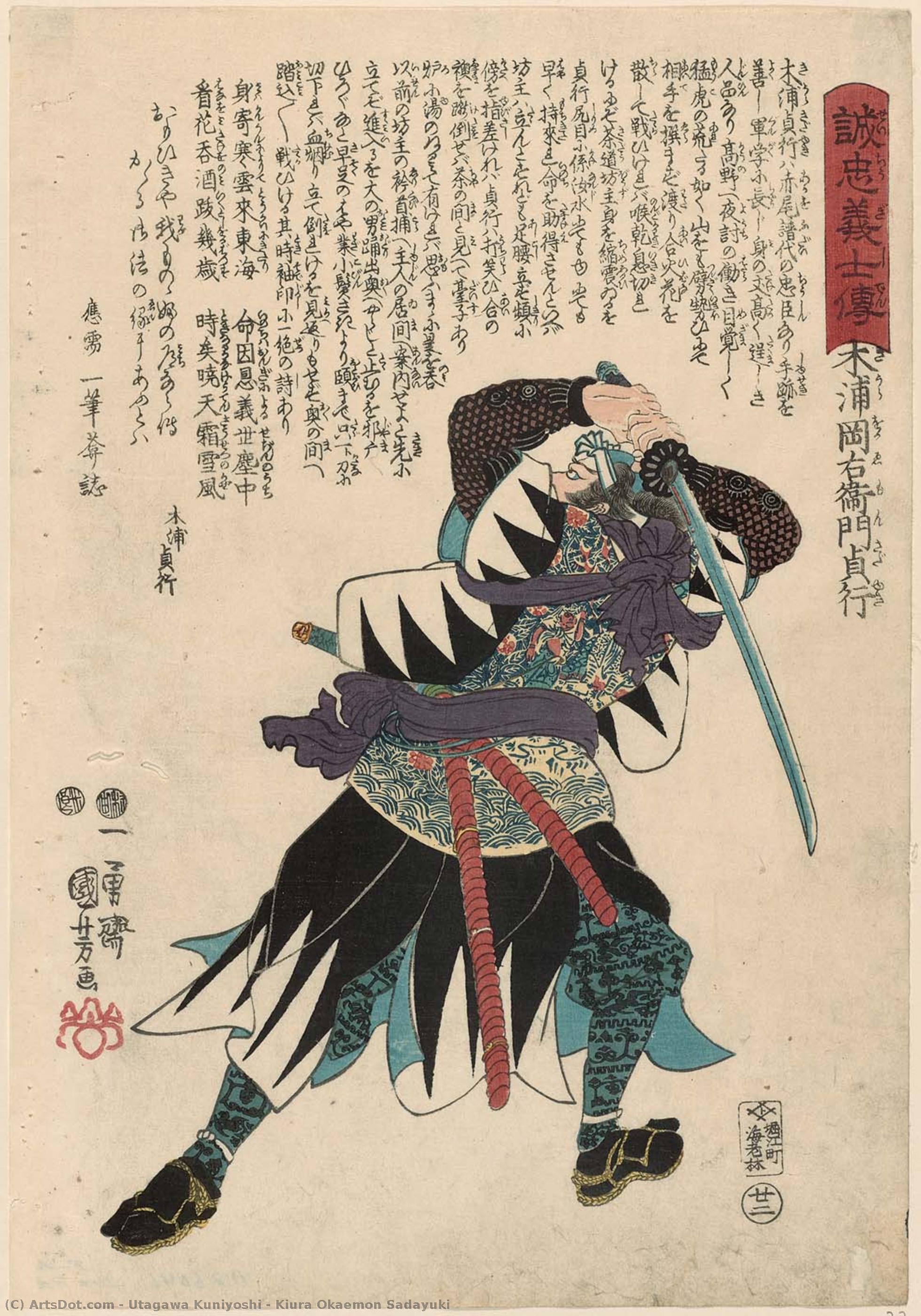 Kiura Okaemon Sadayuki — Утагава Куниёси