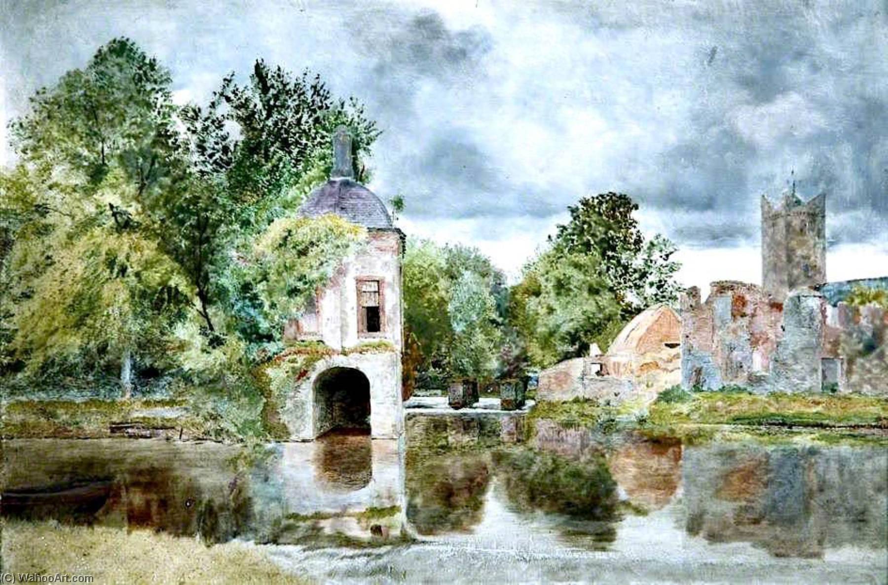 Junction Of The Liffey And Rye, Near Leixlip — William Davis