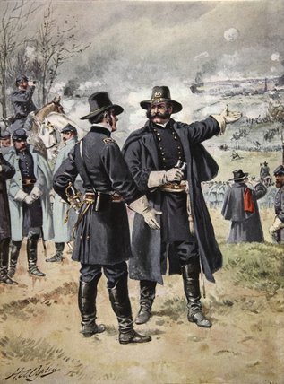General Burnside At The Battle Of Fredericksburg — Henry Alexander Ogden