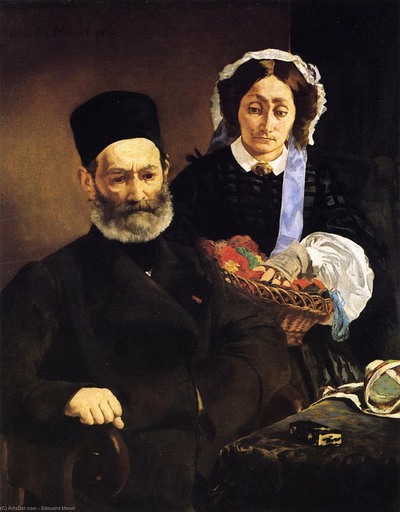 Retrato De Monsieur Y Madame Auguste Manet — Édouard Manet