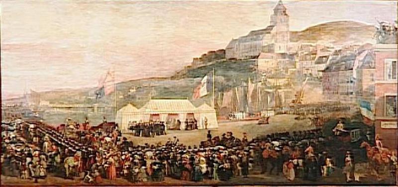 Reception De La Reine D'angleterre Au Treport.2 Septembre 1843 — Eugene Louis Lami