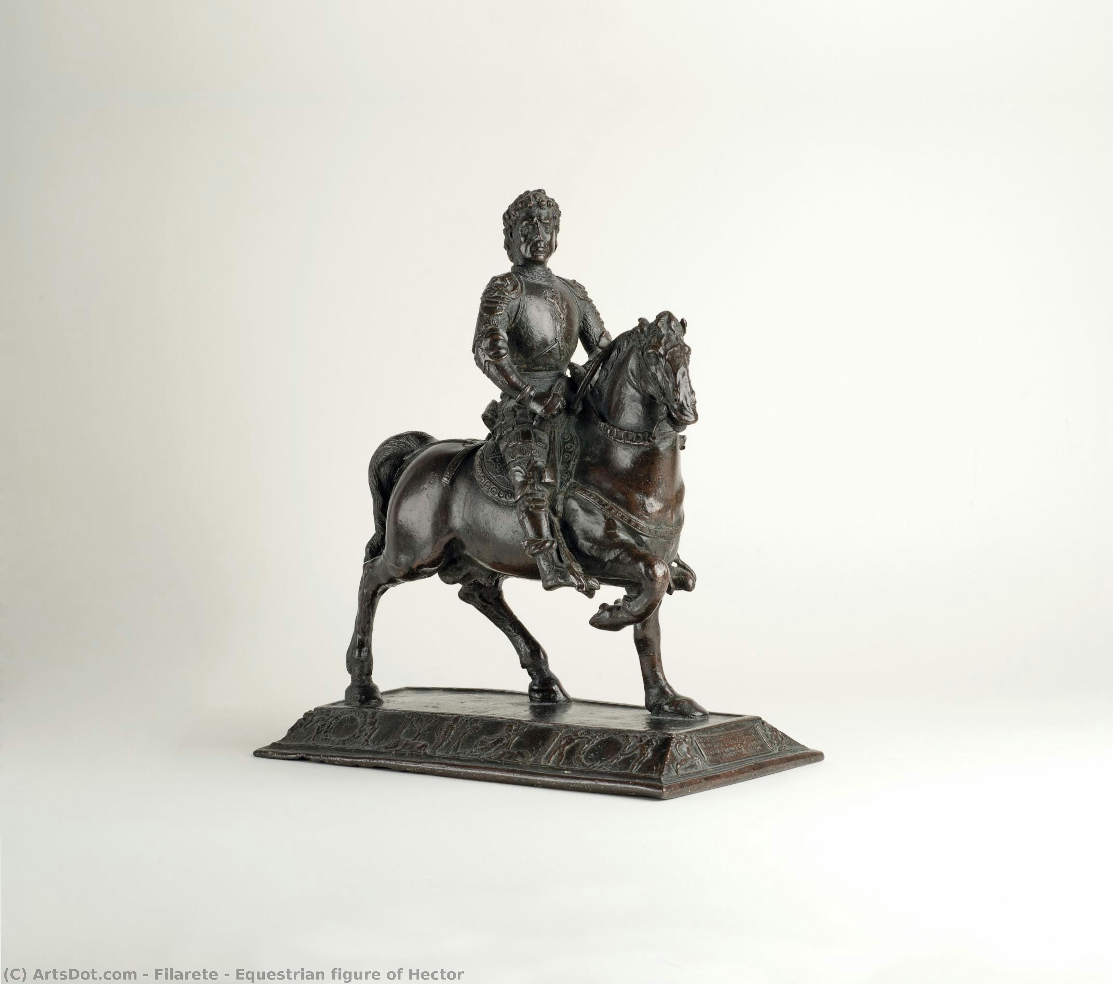 Equestrian Figure Of Hector — Filarete