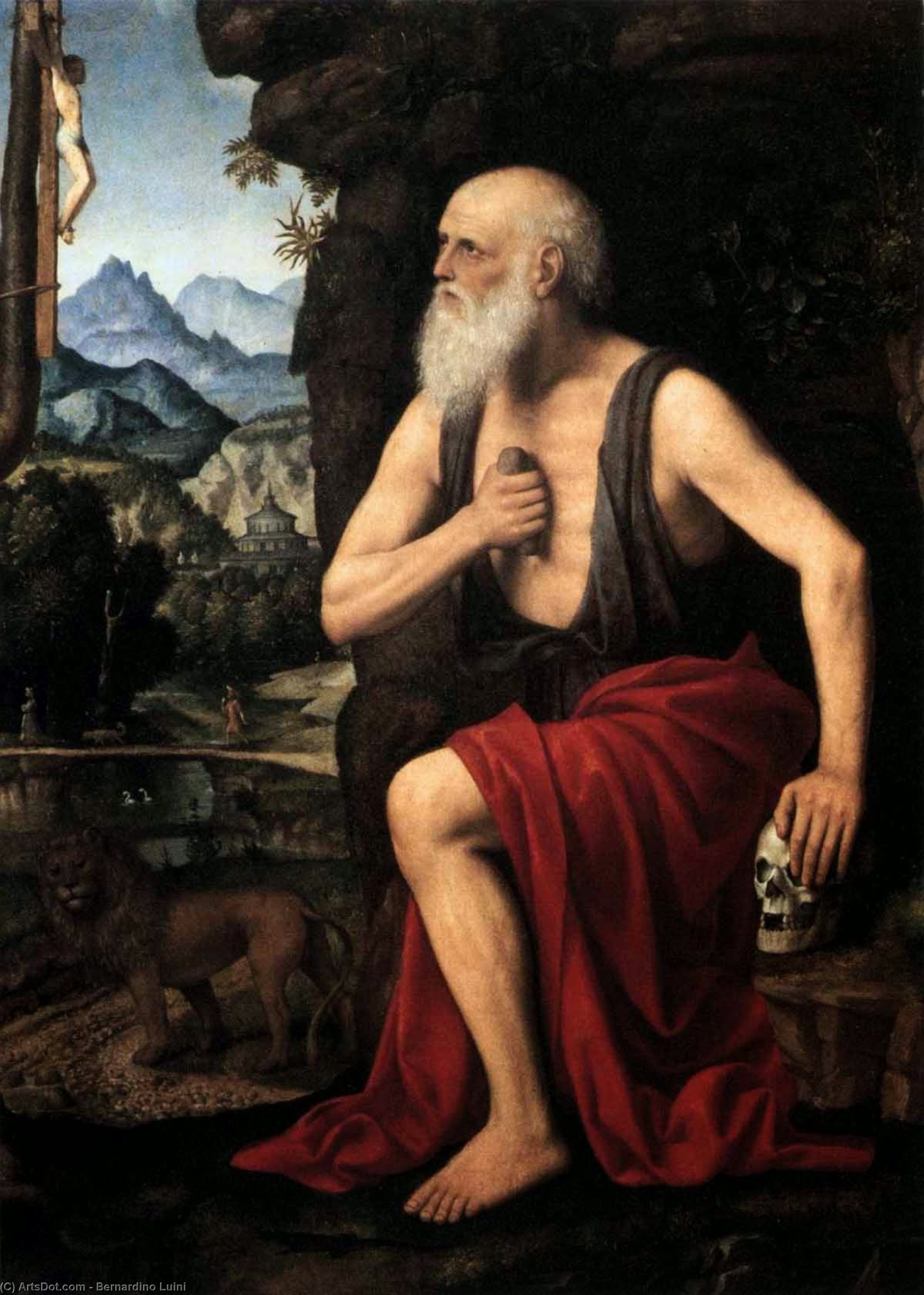 The Penitent St Jerome — Bernardino Luini
