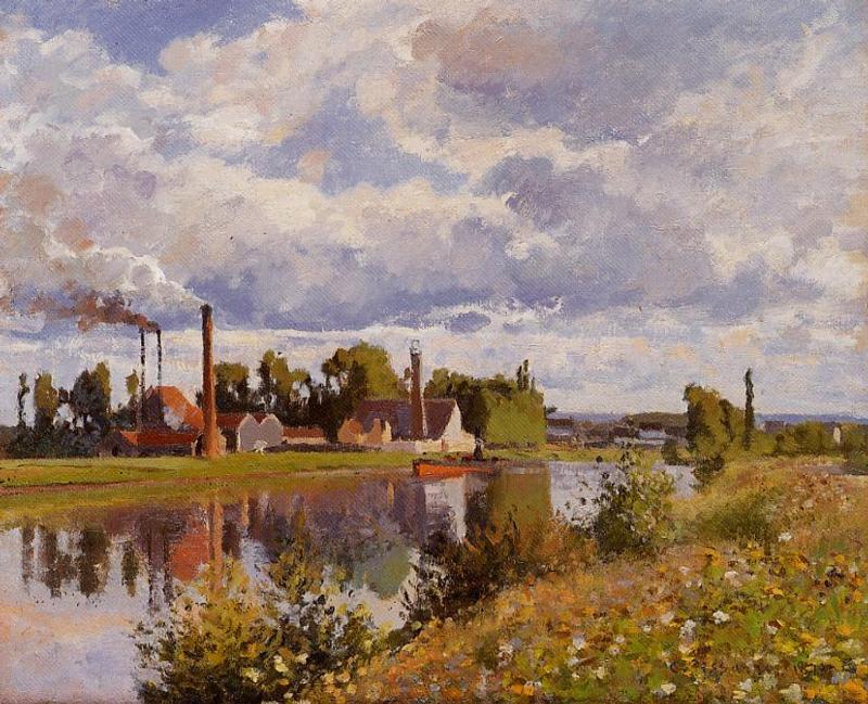 Die Oise Bei Pontoise — Camille Pissarro