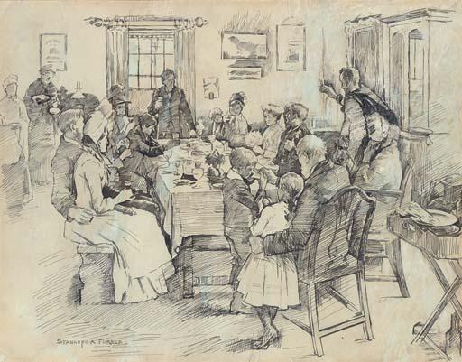 Study For 'the Health Of The Bride' — Stanhope Alexander Forbes