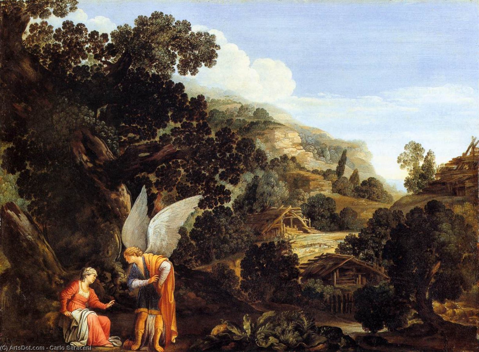 An Angel Appearing To The Wife Of Manoah — Karlo Saraceni