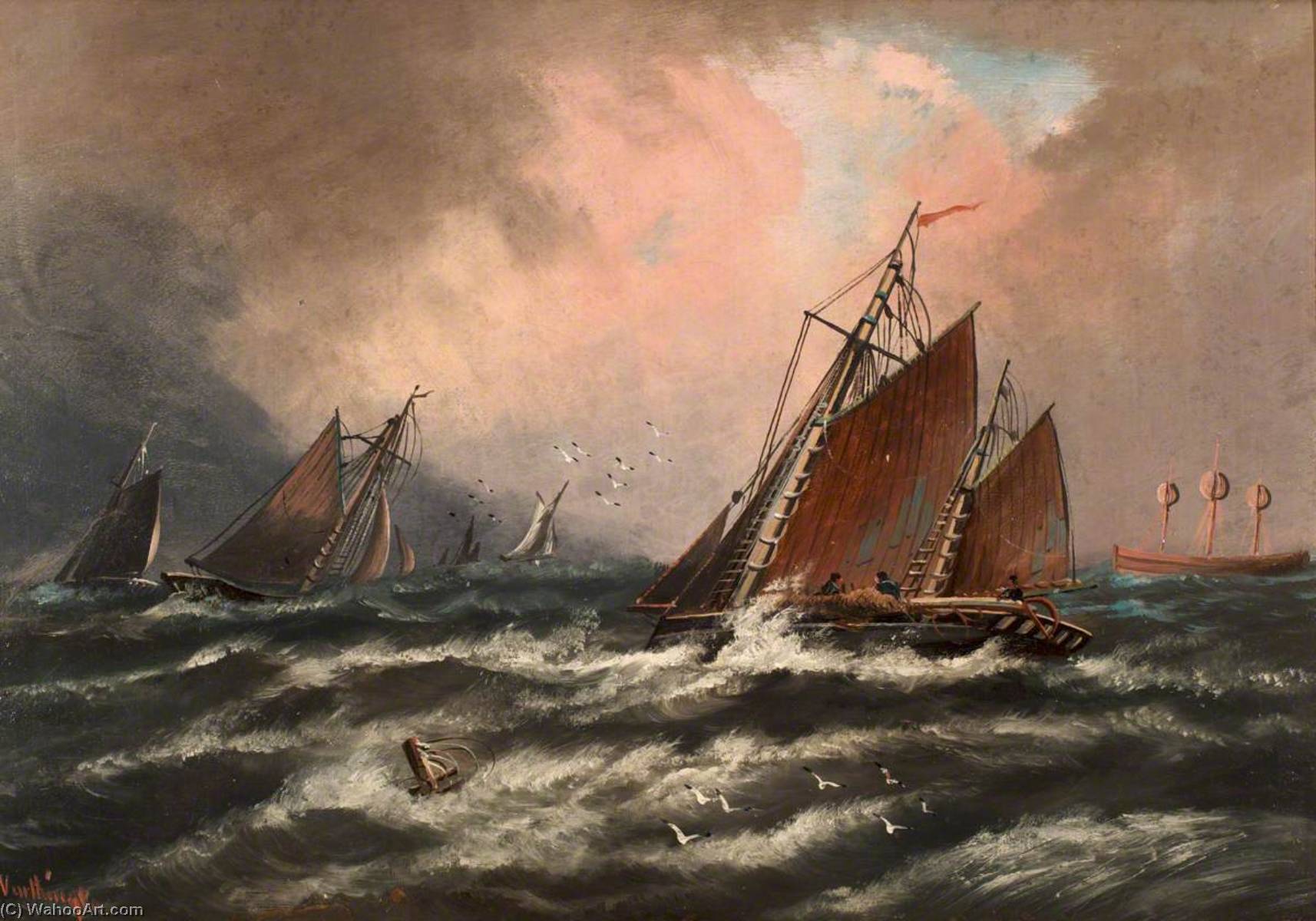 Seascape, Aberystwyth — アルフレッド・ワースントン