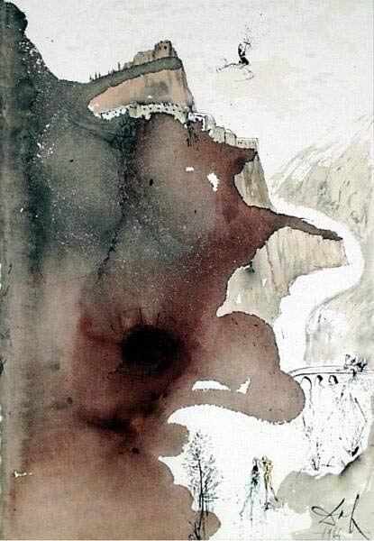 Et Baptizatus Est A Ioanne In Iordane (luke 3:3) — Salvador Dalí
