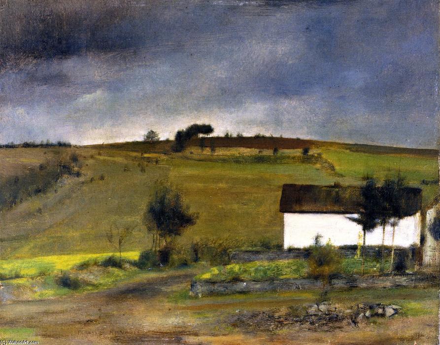 In Fosset, Rain — Fernand Edmond Jean Marie Khnopff
