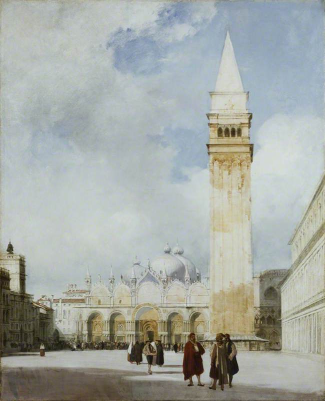 Venice The Piazza San Marco — Richard Parkes Bonington