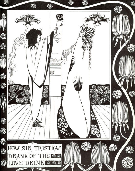 How Sir Tristram Drank Of The Love Drink — Aubrey Vincent Beardsley