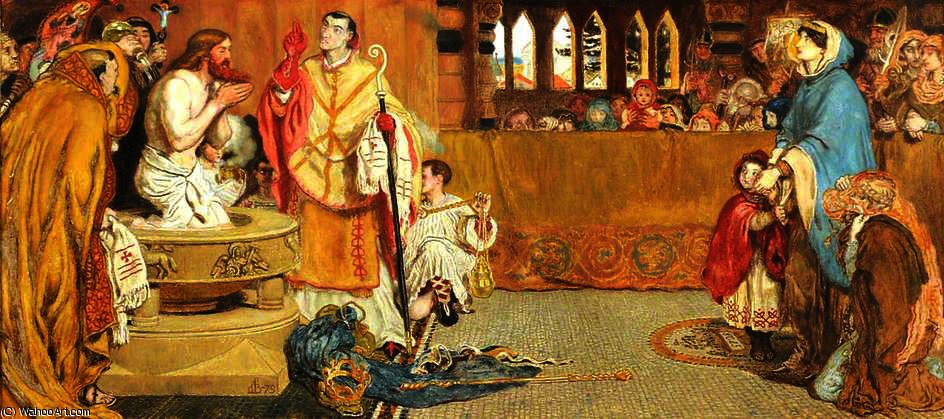 The Baptism Of Saint Edwin — Ford Madox Brown