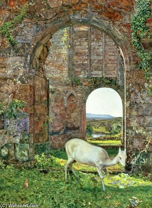 The White Doe Of Rylston — John William Inchbold