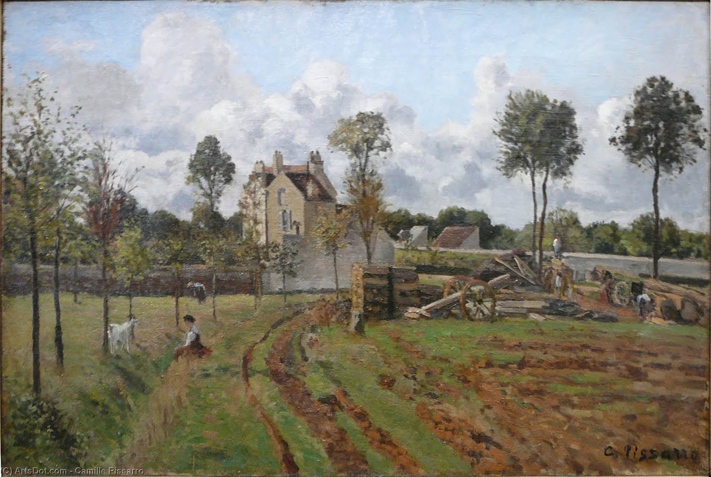 Allee Du Tour Du Jongleur — Camille Pissarro