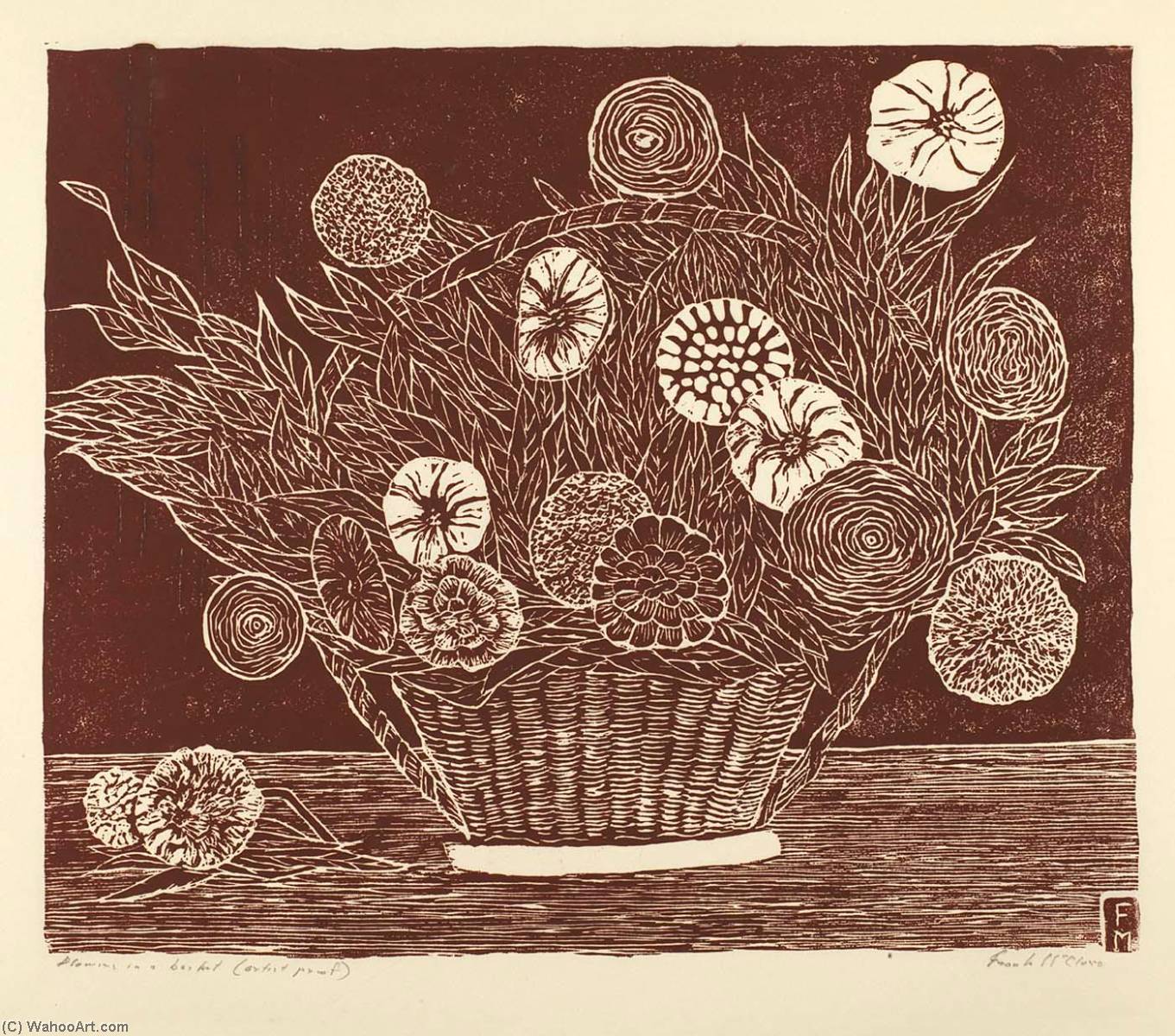 Flowers In A Basket — Frank Mcclure