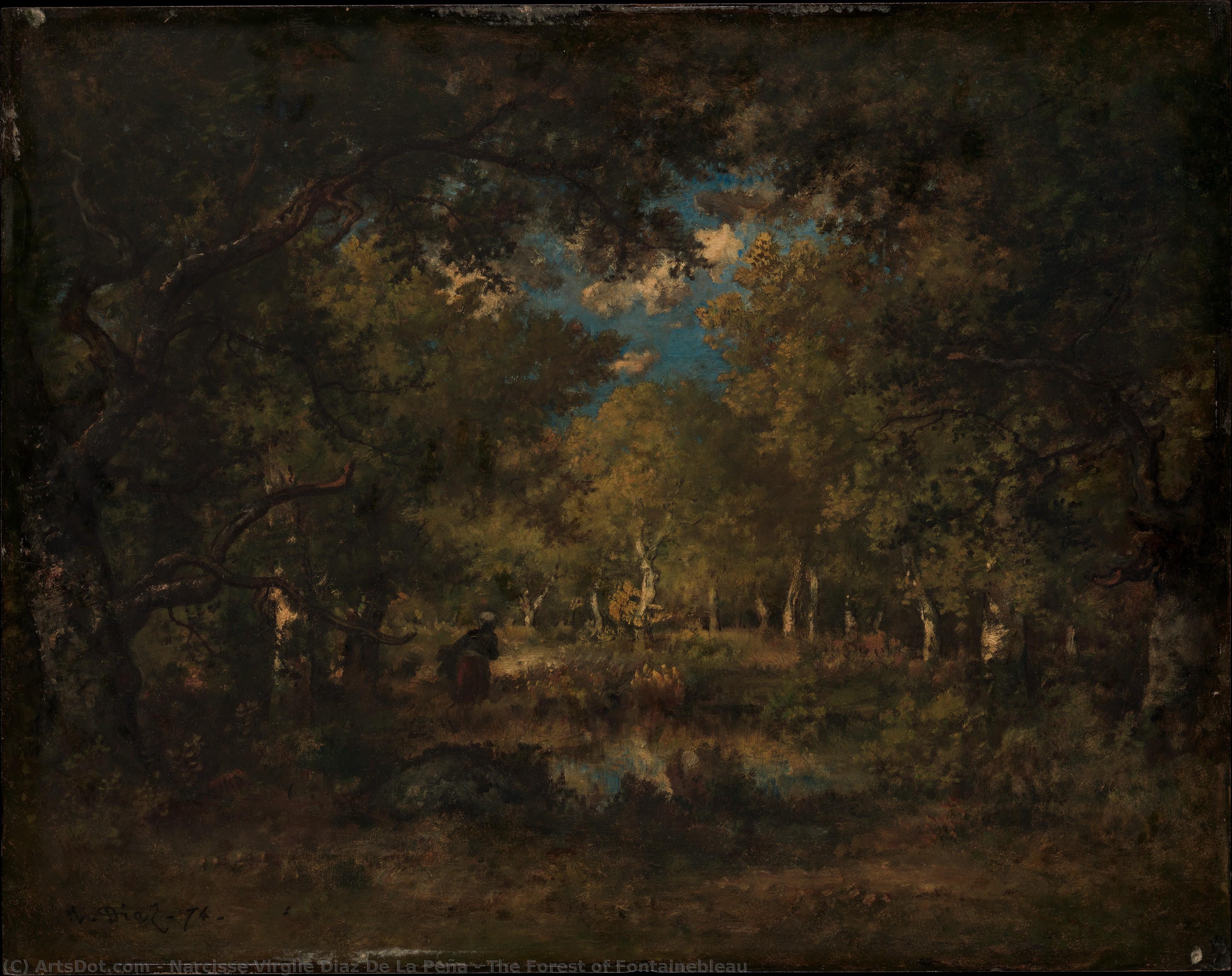 The Forest Of Fontainebleau — Narcisse Virgile Diaz De La Peña