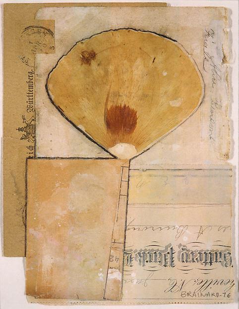 Collage With Pressed Poppy — Joe Brainard