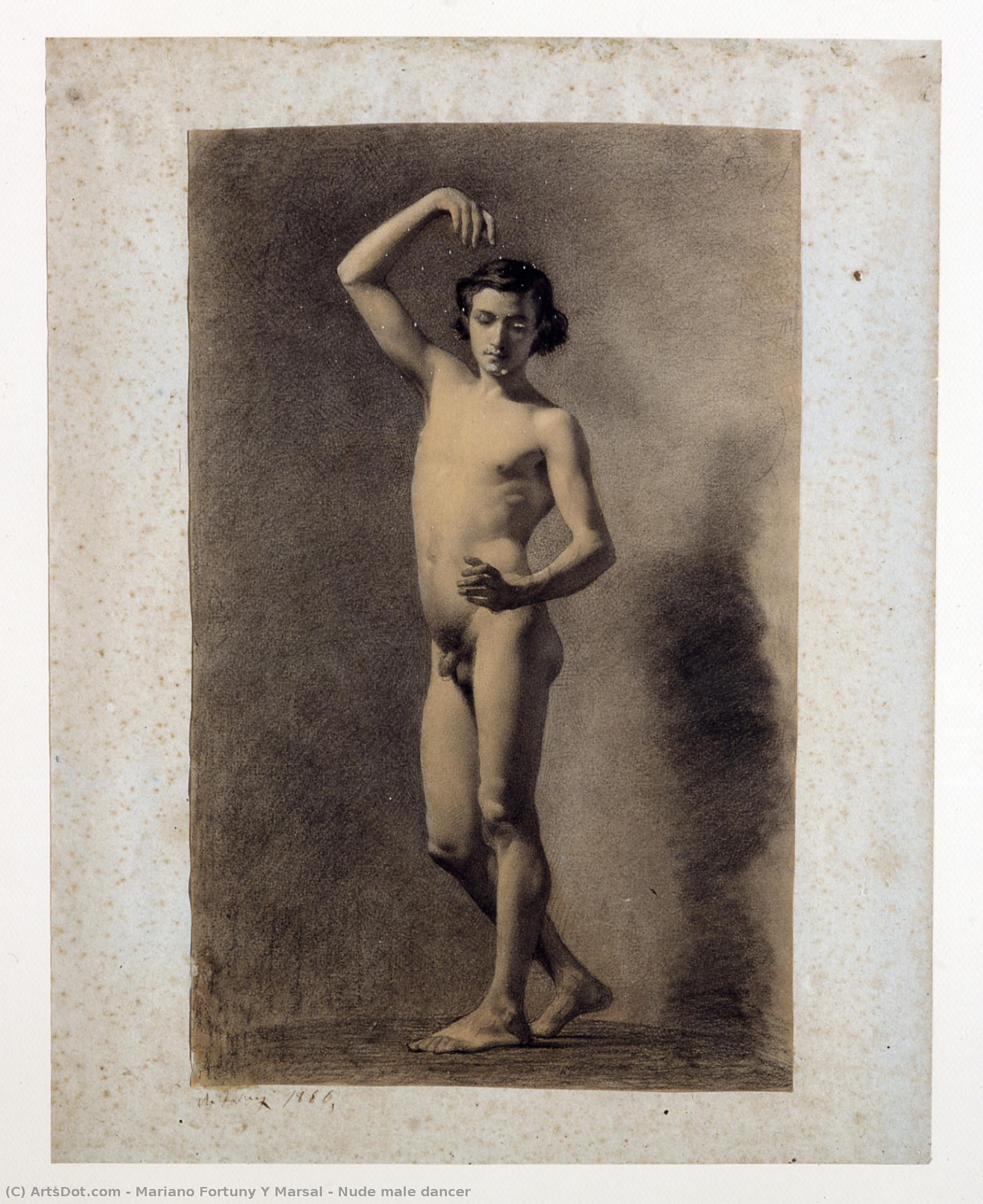 Nude Male Dancer — Mariano Fortuny Y Marsal