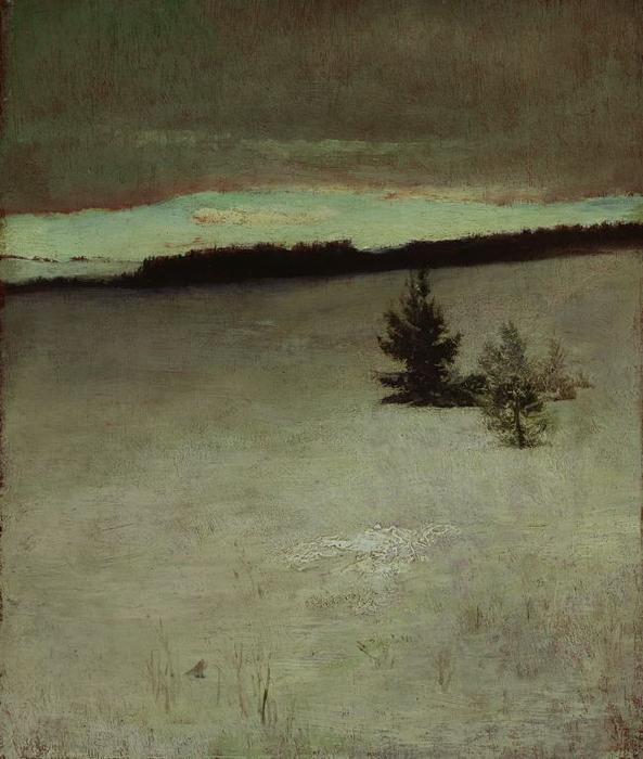 Snow Field, Morning, Roxbury — John La Farge