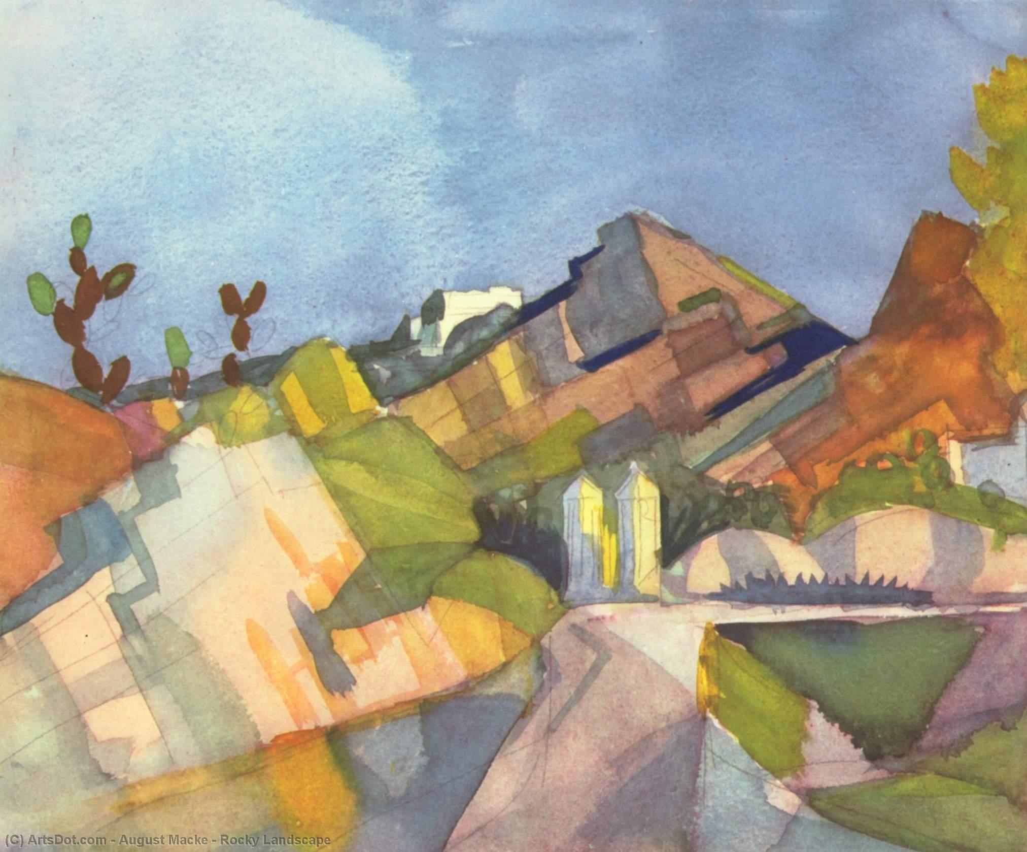 Rocky Landscape — Август Макке
