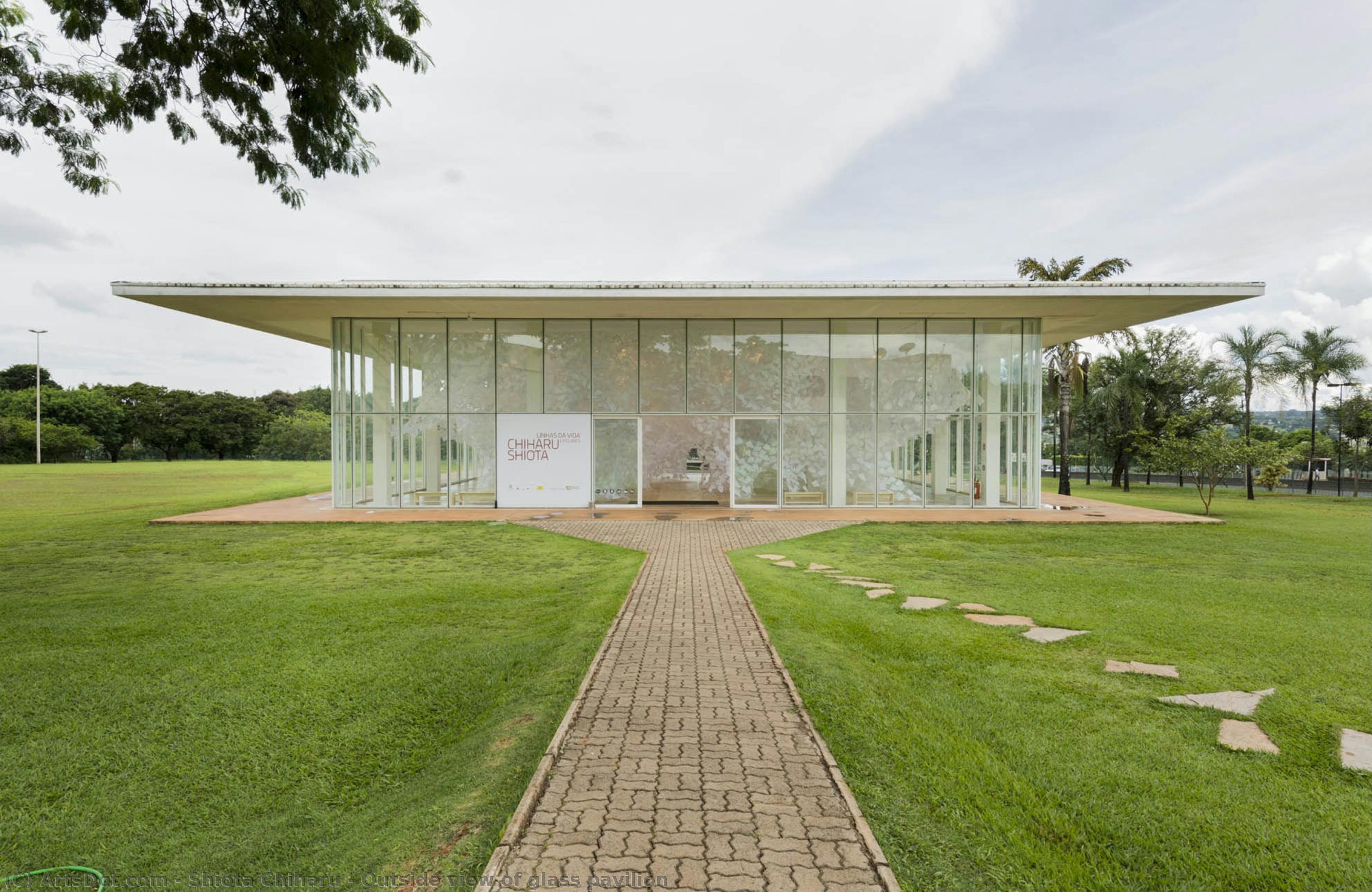 Outside View Of Glass Pavilion — Chiharu Shiota