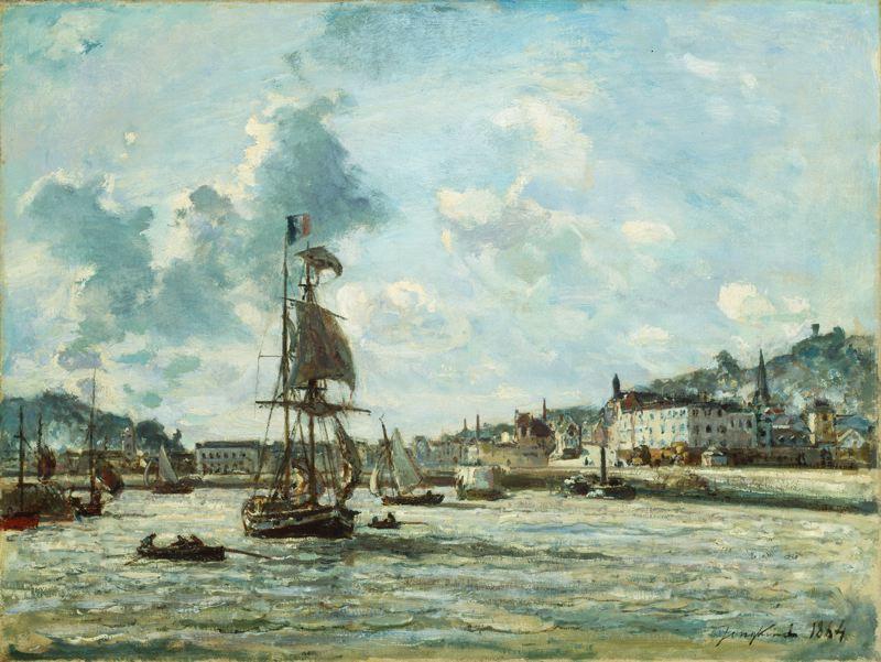 Entrance To The Port Of Honfleur — Johan Barthold Jongkind