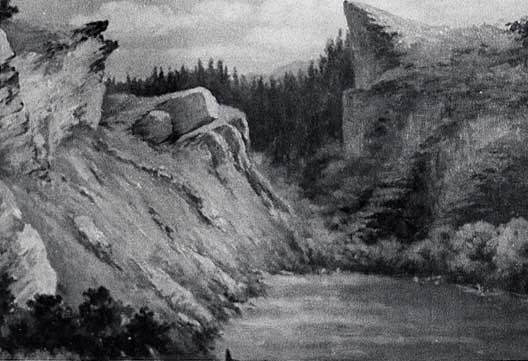 Green Lake, (painting) — Von Luerzer