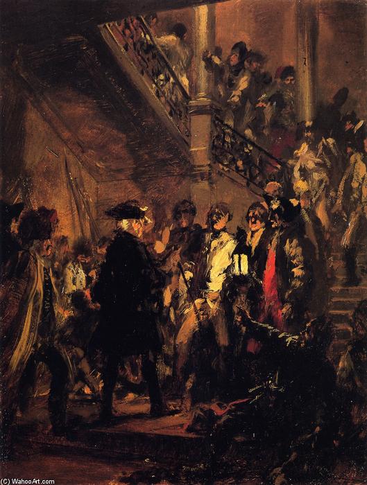Good Evening, Gentlemen! (sketch) (also Known As Frederick The Great At Lissa) — Adolph Von Menzel