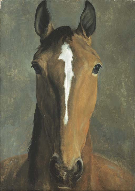 Head Of A Bay Horse - — Jacques Laurent Agasse