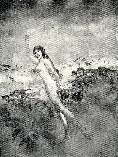 Mermaid On The Dunes, (painting) — Arthur B. Davies