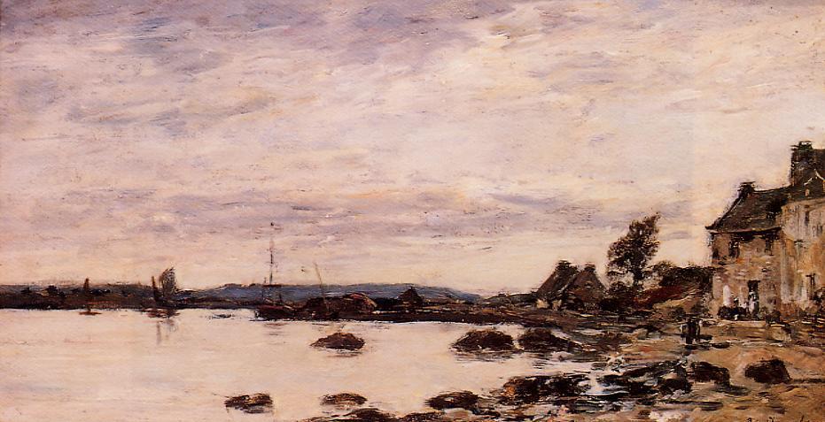 Breton Shoreline — Eugène Louis Boudin
