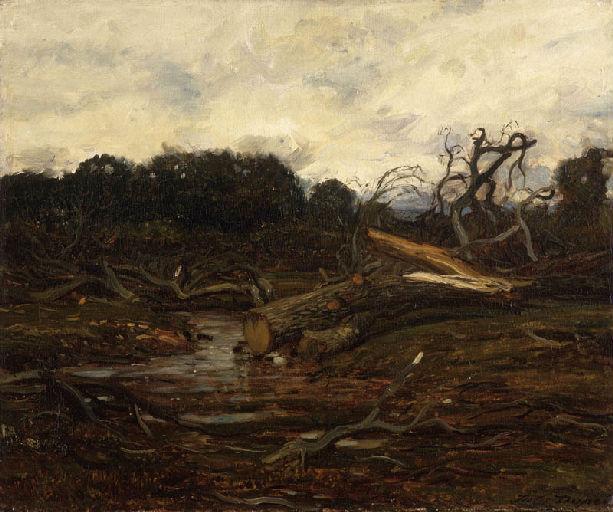 L'abattage Des Arbres — Jules Dupré