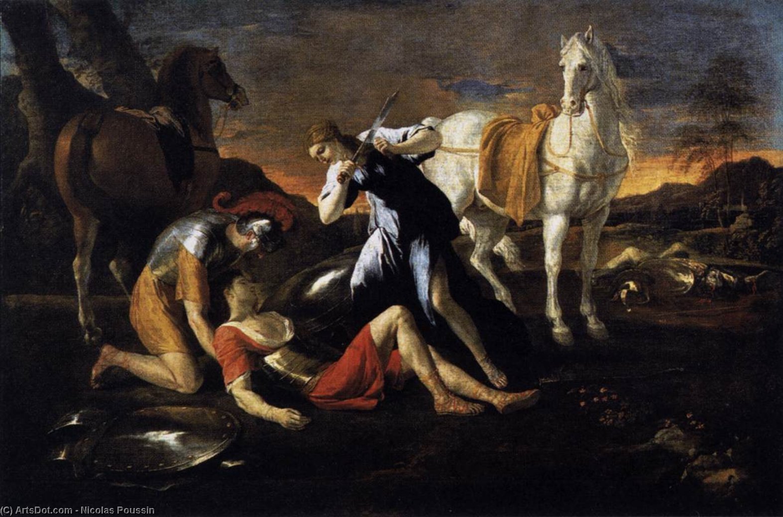 Tancred And Erminia — Nicolas Poussin