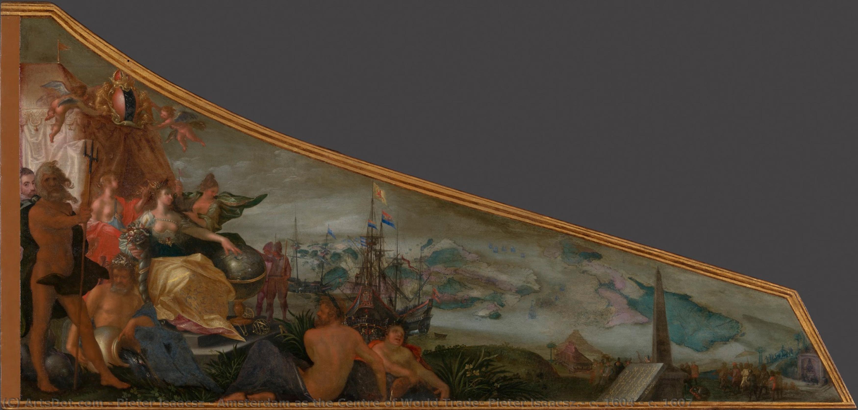 Amsterdam As The Centre Of World Trade, Pieter Isaacsz., C. 1604 - C. 1607 — Pieter Isaacsz