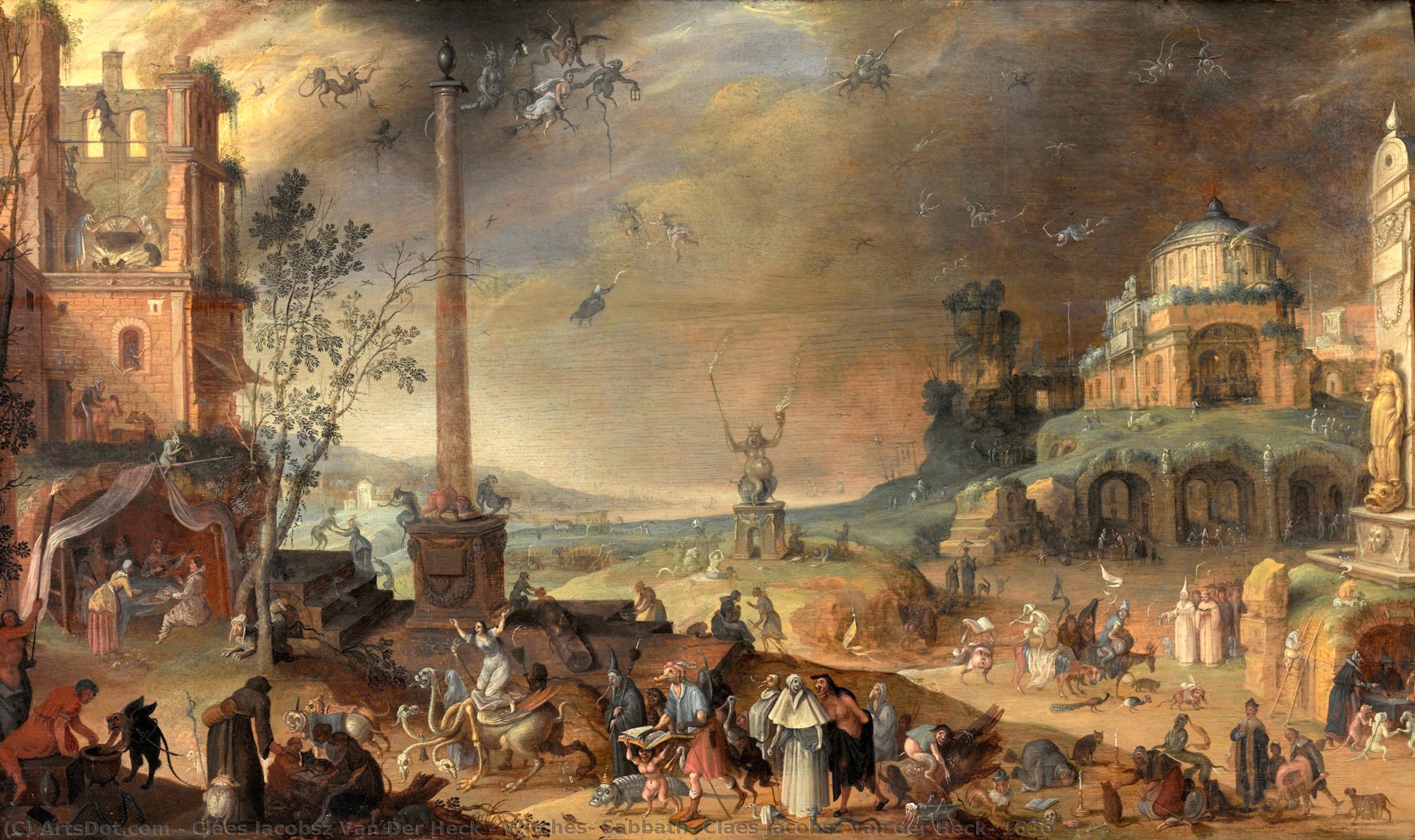 Witches" Sabbath, Claes Jacobsz Van Der Heck, 1636 — Nicolaes Jacobsz Van Der Heck