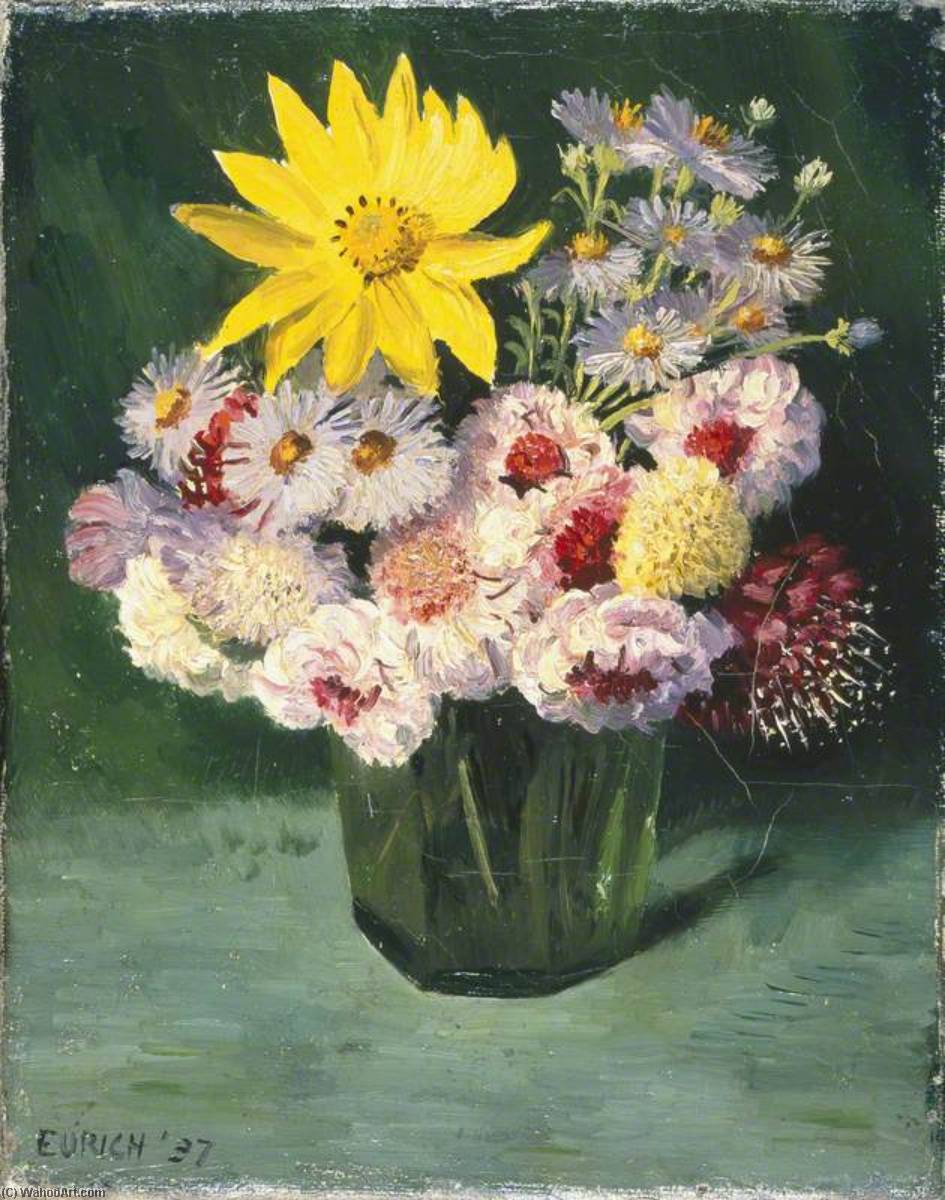 Flowers In A Glass — Richard Ernst Eurich