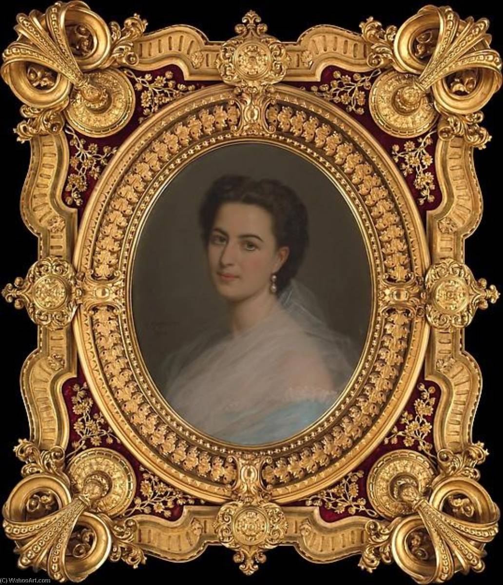 Portrait Of A Woman (marianna Panciatichi, Marchesa Paolucci Delle Roncole, 1835 1919, Or Her Sister In Law, Beatrice Ferrari Corbelli Di Reggio, Contessa Di Lucciano) — Michele Gordigiani