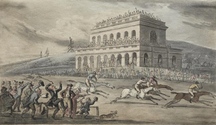 The Rev. Dr. Syntax Loses His Money On The Raceground At York — Thomas Rowlandson