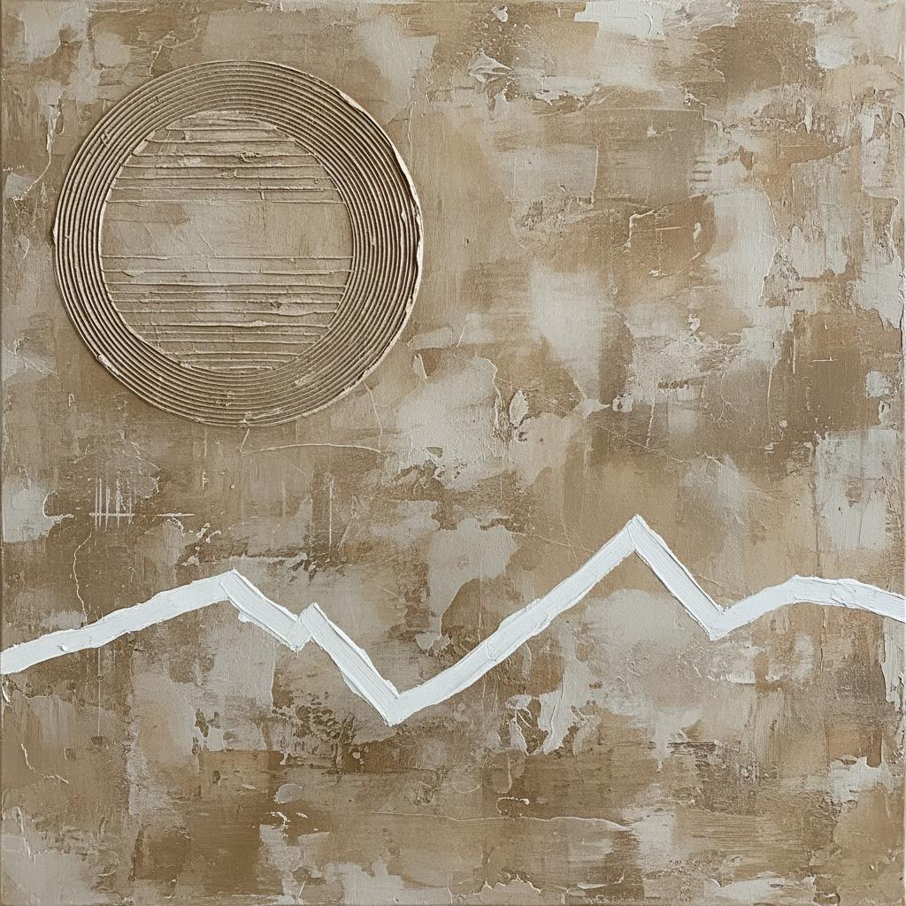 Erosion Of Silence: A Monolithic Study In Ochre And Fractured Light — Laurent Roche