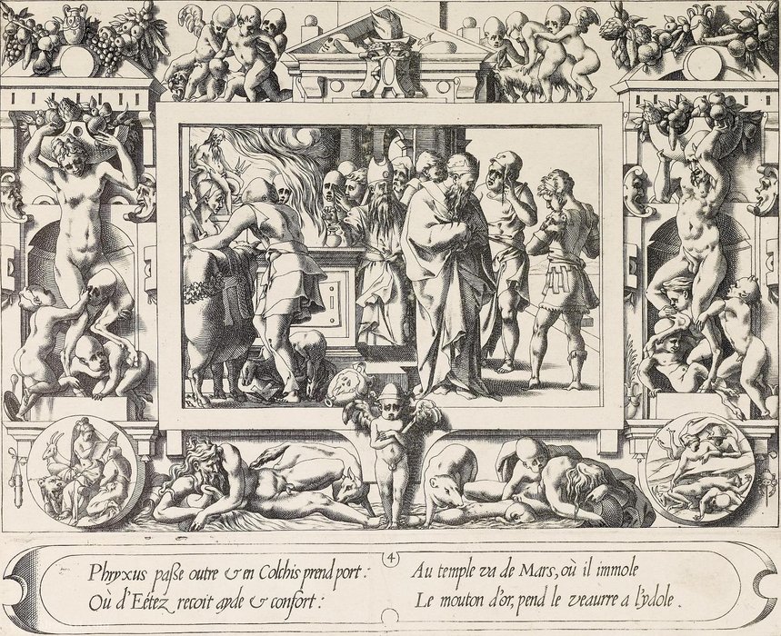 The Sacrifice Of King Oetes — René Boyvin