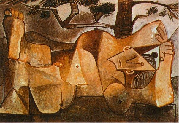 Lying Female Nude Under The Pine Tree — Пабло Пикассо