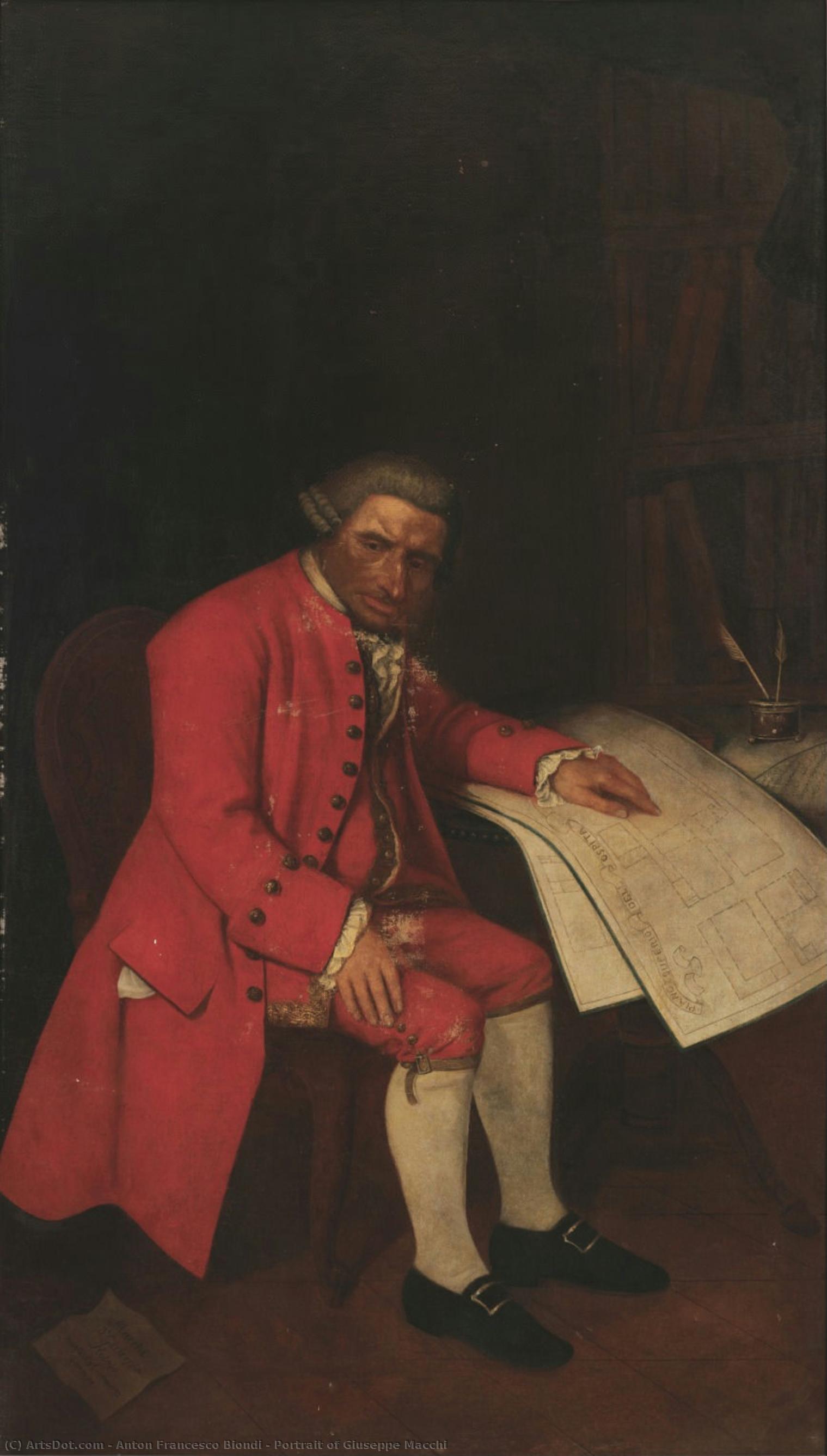 Portrait Of Giuseppe Macchi — Anton Francesco Biondi