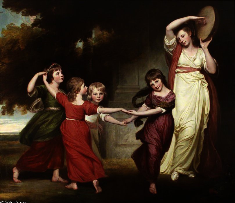 The Gower Family - The Children Of Granville, 2nd Earl Gower — George Romney