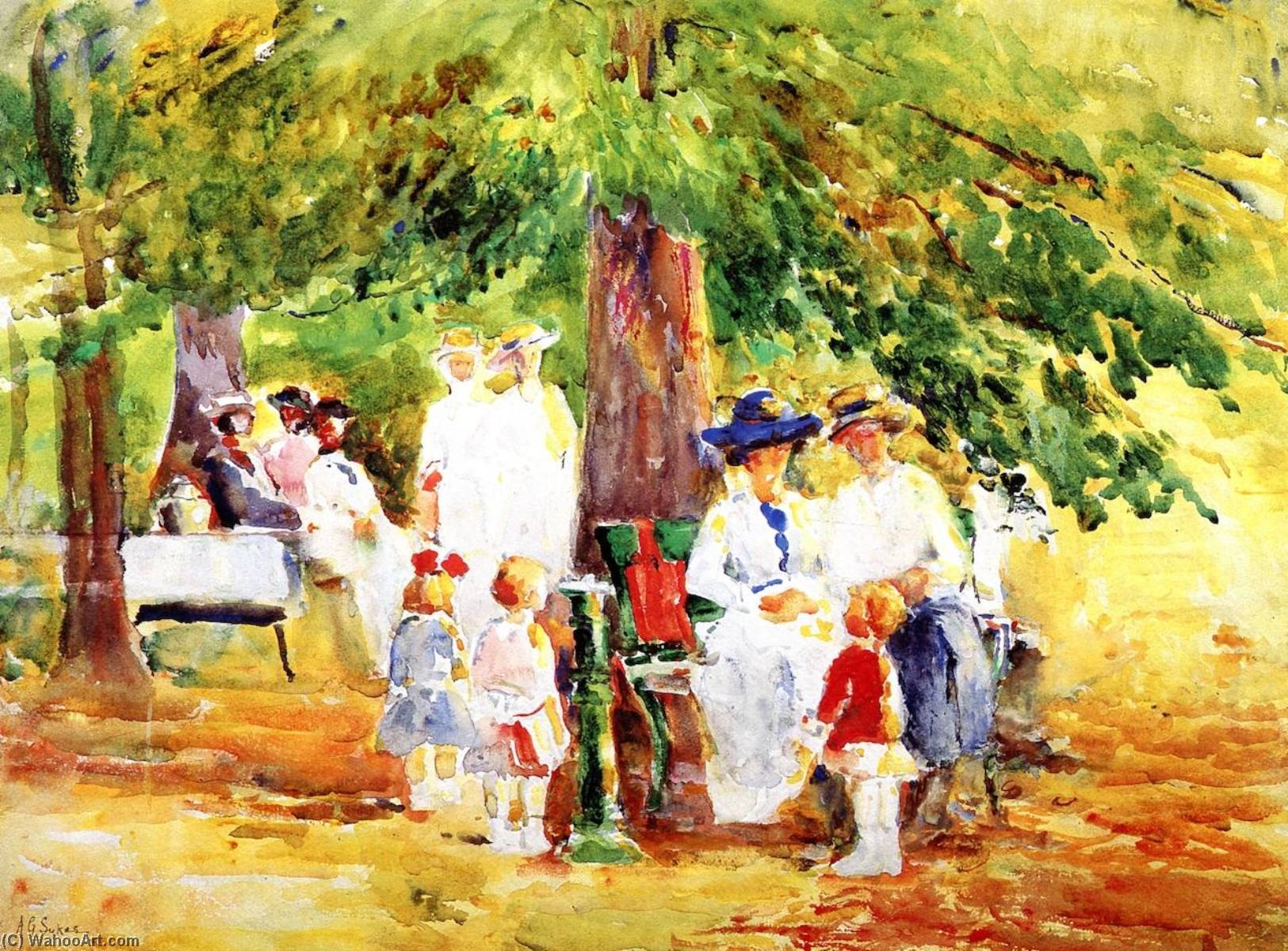 Mothers And Children, Burnet Woods, Cincinnati — Annie G Sykes