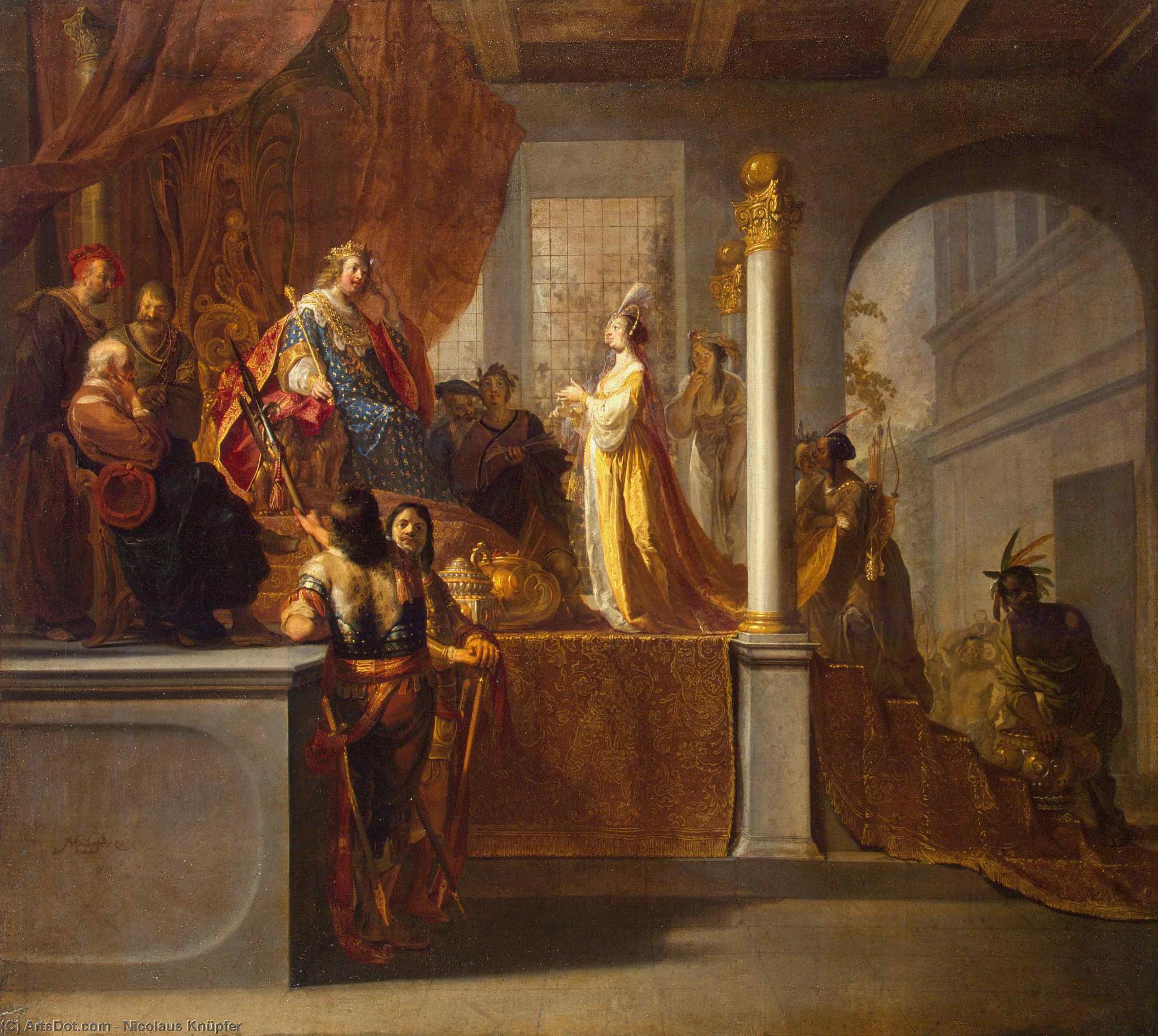 Queen Of Sheba Before Solomon — Nicolaes Knüpfer
