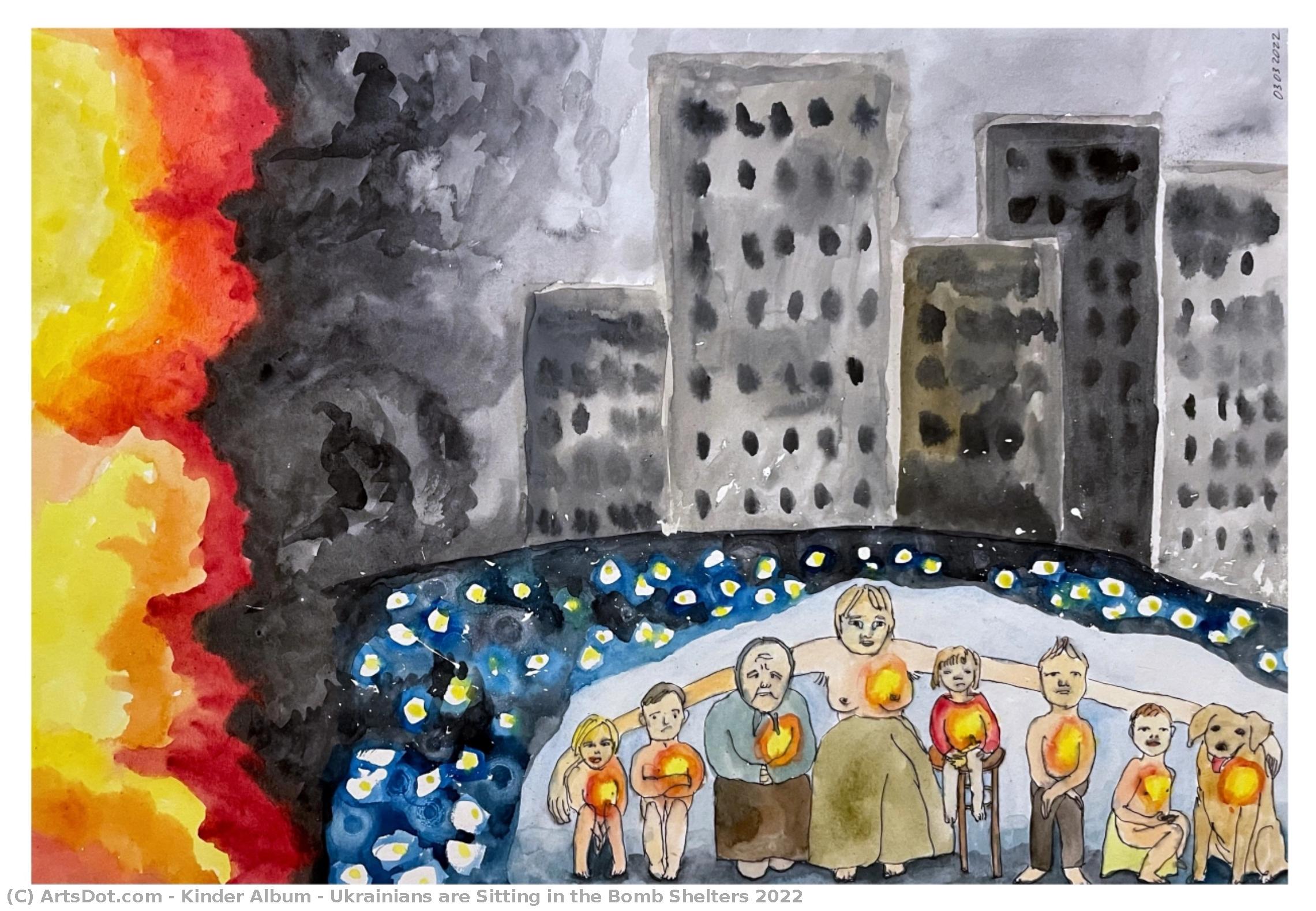 Ukrainians Are Sitting In The Bomb Shelters 2022 — キンダー・アルバム